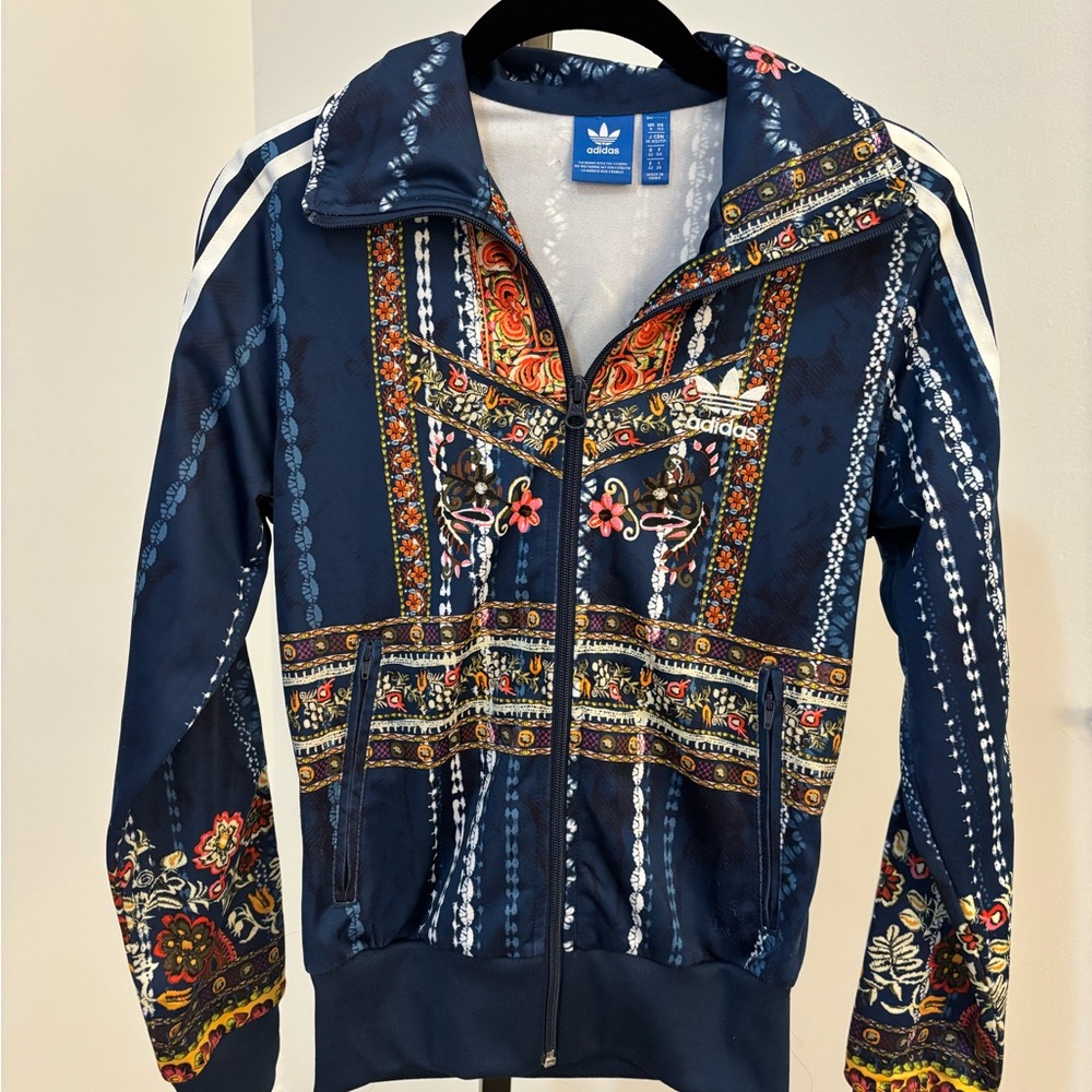 adidas Blue Floral Jacket